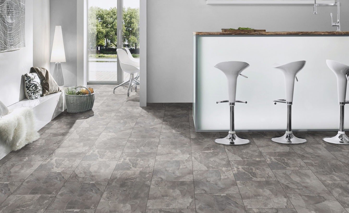 Parchet laminat rezistent la umiditate MO.RE! | Atlantic Mo*re 8 | Silverado Slate K387 8mm - Krono Original
